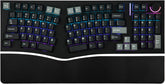 Feker Alice98 Ergonomic 98 Keys Custom Mechanical Keyboard, VIA Programmable, USB-C Wired Gaming Keyboard, Hot Swappable, 5 Layer Paddings, Control Knob, NKRO, RGB for Win/Mac (Black)