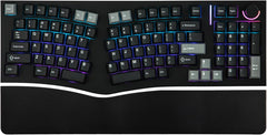 Feker Alice98 Ergonomic 98 Keys Custom Mechanical Keyboard, VIA Programmable, USB-C Wired Gaming Keyboard, Hot Swappable, 5 Layer Paddings, Control Knob, NKRO, RGB for Win/Mac (Black)