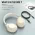FIFINE X3W Over-ear Wireless Headphone with Active Noise Canceling, Bluetooth 5.3, Three Modes, Detachable Boom Microphone (White)