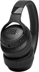 Tune 760NC - Wireless Over-ear Noise Cancelling headphones, JBL Pure Bass Sound, Voice Assist, Google Fast Pair, Up to 50Hrs of Battery with ANC off, Lightweight and foldable design (Black)