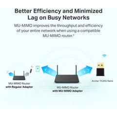 TP-Link Nano USB WiFi 6 Adapter for PC(Archer TX20U Nano) - AX1800 2.4G/5G Dual-Band Wireless Network Transceiver Adapter for Desktop PC, OFDMA, MU-MIMO, WPA3, Travel Size, Supports Windows 11/10 | Archer TX20U Nano |