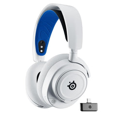 SteelSeries Arctis Nova 7P Wireless Multi-Platform Gaming Headset β Neodymium Magnetic Drivers β 2.4GHz + Bluetooth β 38Hr USB-C Battery β Gen2 AI Mic β PlayStation, PC, Switch, VR, Mobile - White