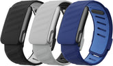 3 Pack Silicone SportFlex Bands Compatible with WHOOP 5.0/MG Band for Men Women - Soft, Breathable & Comfortable, Adjustable Waterproof Replacement Wristbands Straps- Not Compatible with Gen 4