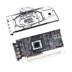 Copper GPU Water Cooling Block GPU Waterblock for Sapphire Redeon RX 7900 XTX Nitro+οΌfor Sapphire Pulse AMD Radeon 7900 XTX 24G,for Sapphire Radeon RX 7900 XT Pulse