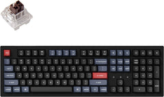K10 Pro Wireless Custom Mechanical Keyboard, Full-Size QMK/VIA Programmable Bluetooth/Wired White Backlight with Hot-swappable Keychron Super Brown Switch Compatible with Mac Windows Linux