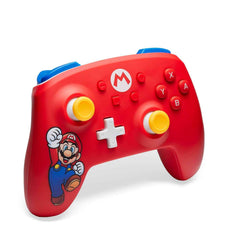 PowerA Wireless Controller for Nintendo Switch - Mario Joy, Switch Lite/Switch-OLED Model, Nintendo Switch 2, AA Battery Powered (Battery Included), Bluetooth, Motion Controls, Officially Licensed