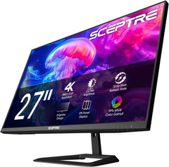 Prime 4K IPS 27" 3840 x 2160 UHD Monitor up to 70+Hz DisplayPort HDMI 100% sRGB Build - in Speakers, Machine Black 2026 (U275W - UPT Series)