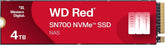 4TB WD Red SN700 NVMe Internal Solid State Drive SSD for NAS Devices - Gen3 PCIe, M.2 2280, Up to 3,400 MB/s - WDS400T1R0C