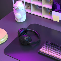 Redragon H610 Wireless Gaming Headset for PC, Mac, NS, Phone - BT 5.3 with Active Noise Cancellation, 40H Battery, Lightweight, Over-Ear Headphones with Built-in Mic, White