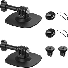 Flexible Adhesive Mount Compatible for Insta360 Helmet Mount X5 X4 X3 Ace Pro for Go Pro Hero Action Camera Base Kit for DJI Osmo Action Sports Camera Accessories (2Pcs)