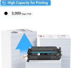 58A Toner Cartridge Black CF258A Compatible Replacement for HP 58A CF258A 58X CF258X M428fdw with Chip for HP LaserJet Pro MFP M428fdn M428dw Pro M404n M404dn M404dw M404 M428 Printer Ink 2 Pack