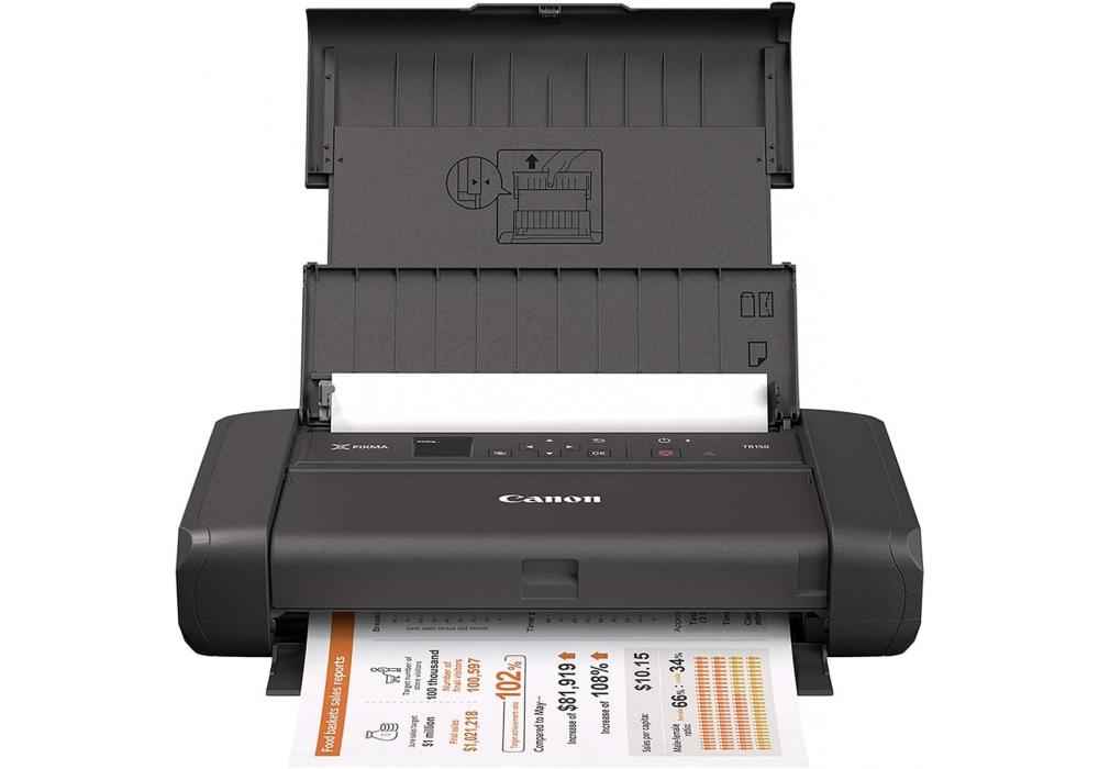 Canon PIXMA TR150 Wireless Portable Printer, 1.44-Inch LED Screen, Vibrant Print Details, WI-FI Connectivity