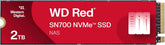 2TB WD Red SN700 NVMe Internal Solid State Drive SSD for NAS Devices - Gen3 PCIe, M.2 2280, Up to 3,400 MB/s - WDS200T1R0C