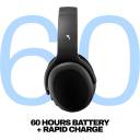 Skullcandy Crusher ANC 2 Wireless Over-Ear Bluetooth Headphones with Multi-Sensory Bass, Active Noise Cancelling, Up to 60 Hours Battery, Microphone for iPhone Android - True Black