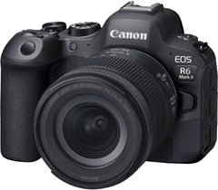 Canon EOS R6 Mark II Mirrorless Camera with 24-105mm f/4-7.1 Lens + 64GB Card + Case + Photo Software + 2 x LPE6 + External Charger + LED Light + More (INTL. Model)