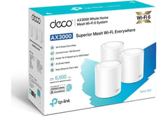 TP-Link Deco X50 (3-pack) AX3000Mbps Mesh WiFi 6 System, AI-Driven, Coverage up to 6500ft²,WiFi Mesh System, WiFi Router, WiFi Extender Booster