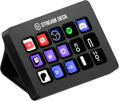 Stream Deck MK.2 – Studio Controller, 15 macro keys, trigger actions in apps and software like OBS, Twitch, YouTube and more, USB, works with Mac and PC