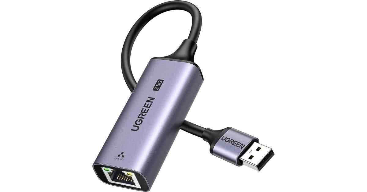 UGREEN USB 3.0 to 2.5G Ethernet Adapter – Aluminum RJ45 LAN Network Dongle