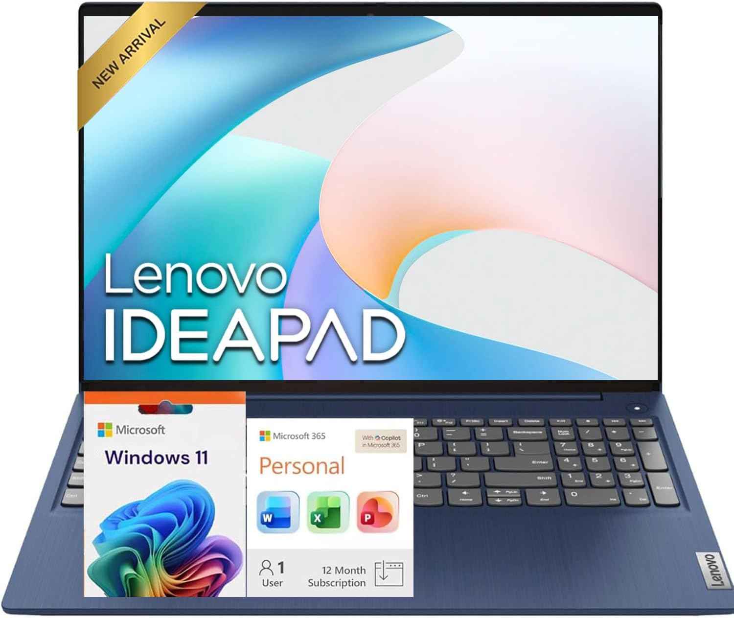 IdeaPad Slim β’ 15.6" Business Laptop with Microsoft 365 Included β’ 12GB DDR4RAM β’ 1.2TB Storage (256GB SSD + 1TB OneDrive) β’ Intel 4 Core β’ Privacy Shutter β’ Dolby Audio β’ Copilot AI β’ Windows 11