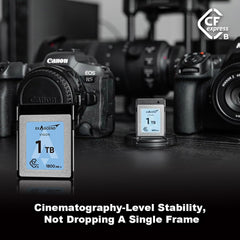 1 TB / 512 GB / 256 GB Vigor CFexpress Type B Card, Read up to 1,800 MB/s, Compatible with Canon R5, Nikon Z8, Z9 and Other Cameras (1, TB)