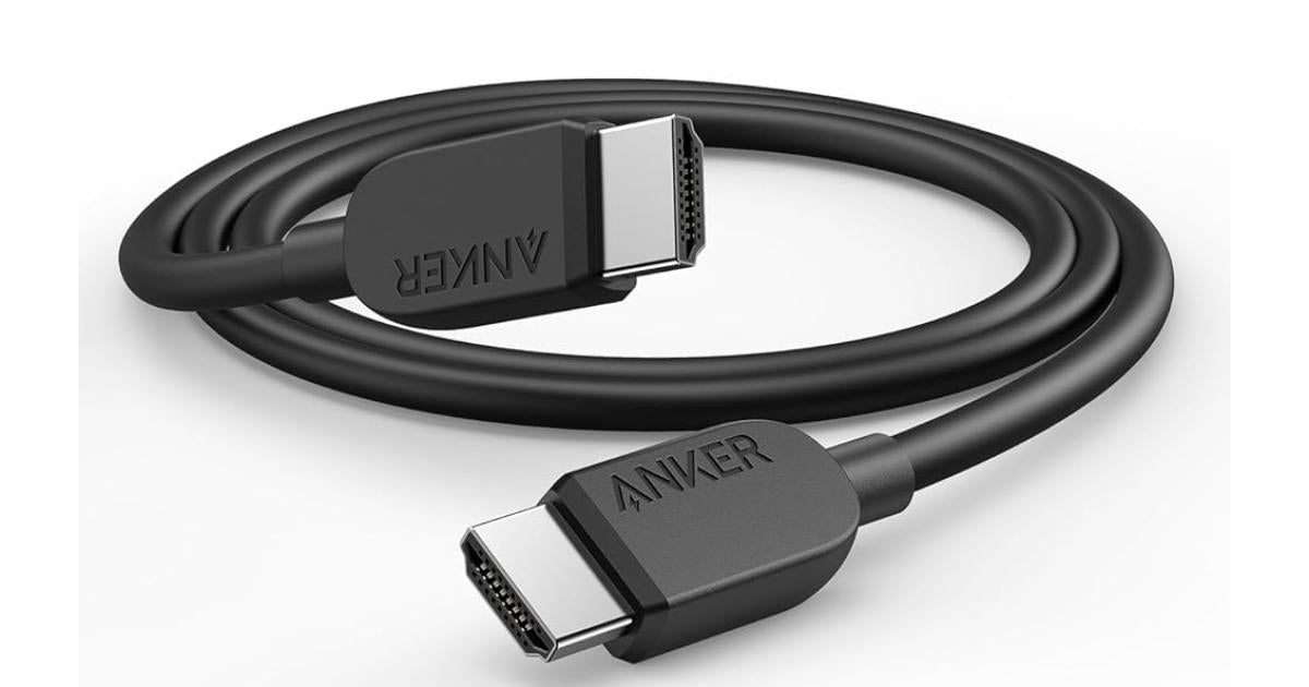 Anker HDMI Cable 8K@60Hz, Ultra HD 4K@120Hz HDMI Cord,48 Gbps Certified Ultra High-Speed, (6FT)