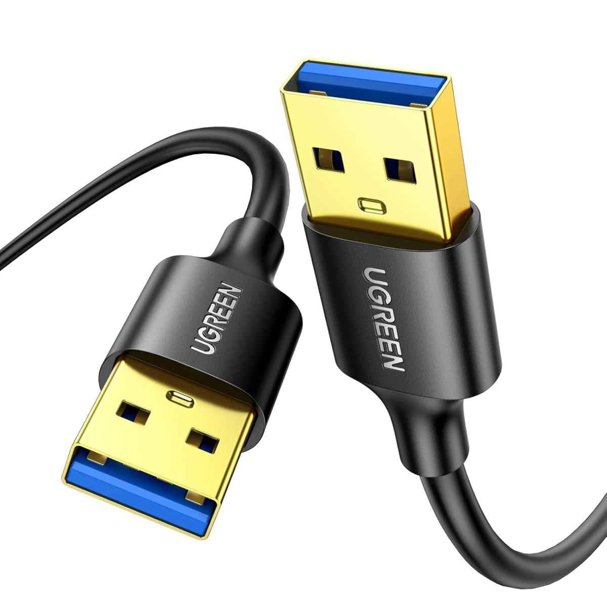 UGREEN USB to USB, 5 Gbps USB 3.0 Cable, Nylon Durable Male to Male Cable, Compatible with Hard Drive, Camera, and More 2M. | 10371 |