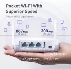 GL-SFT1200 (Opal) Secure Travel WiFi Router & GL.iNet GL-MT300N-V2(Mango) Portable Mini Travel Wireless Pocket VPN Router