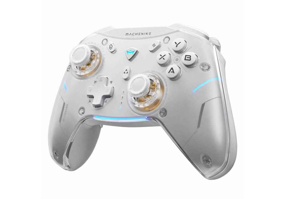 Machenike G5Pro V2 1000HZ Wireless Gaming Controller for NS/PC/iOS/Android, PC Controller With Hot-Swappable Joystick,Optical Triggers,Optical Micro Switches,RGB Backlight - White Machenike G5Pro V2 1000HZ Wireless Gaming Controller for NS/PC/iOS/Android, PC Controller With Hot-Swappable Joystick,Optical Triggers,Optical Micro Switches,RGB Backlight - White
