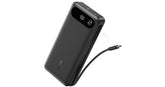 Anker Power Bank, 20, 000mAh Travel Essential Portable Charger with Built - in USB - C Cable, 3 - Port 87W Max Fast Charging Battery Pack