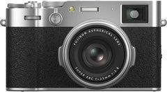 FUJIFILM X100VI Digital Camera (Silver) 16821822 - SD 64GB Memory Card, 72' Tripod, Pistol Grip, Medium Gadget Bag, HDMI A-A, Starterkit and More (12PC Bundle Accessory Kit)