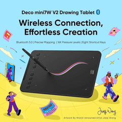 XPPen Deco MINI7W wireless Bluetooth tablet for portable computing