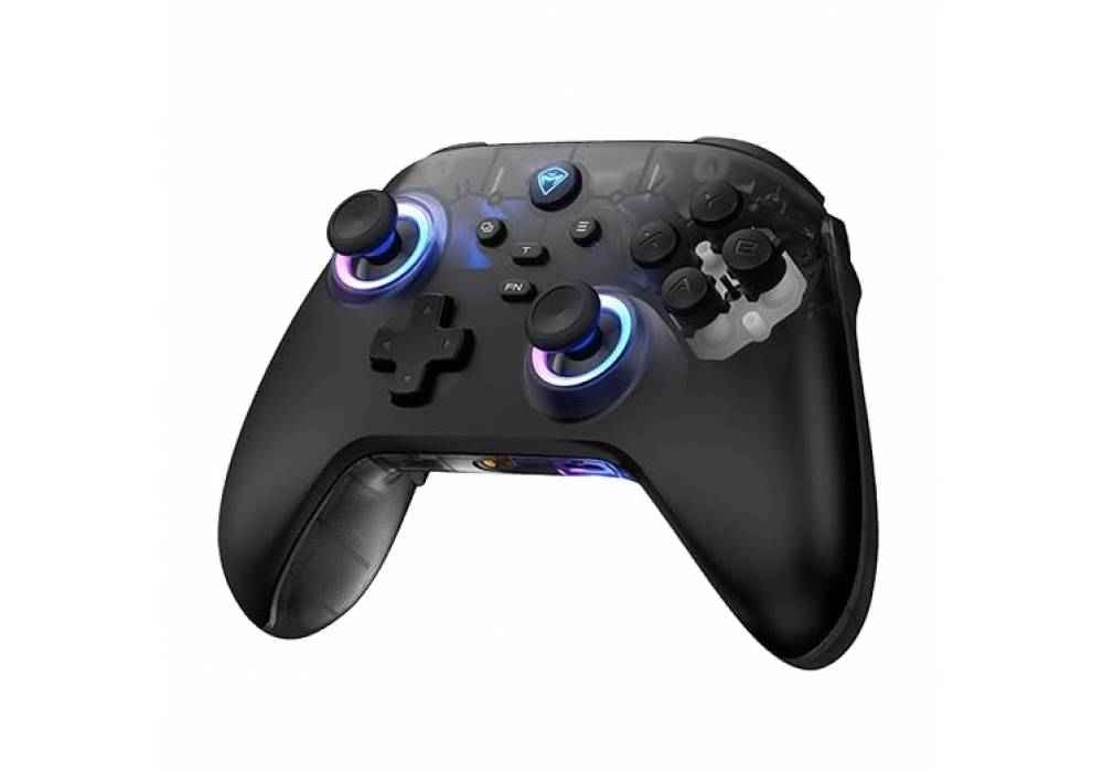 Machenike G3V2 Bluetooth Controller for Pc/Switch/Ios/Android, Hall Effect Joysticks, RGB Lighting Gaming Controller,2 Programmable Buttons,1000mah Battery - Black Machenike G3V2 Bluetooth Controller for Pc/Switch/Ios/Android, Hall Effect Joysticks, RGB Lighting Gaming Controller,2 Programmable Buttons,1000mah Battery - Black