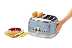 Ariete Toaster 4 Slice, 1600Watts, Blue - 156