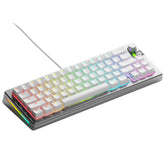 Glorious Gaming GMMK 3 PRO Custom Mechanical Keyboard: 65% Compact, Aluminum Body, Gasket System, Hotswappable MX Switches, Sound Dampening, Custom Keycaps, US QWERTY Layout (Silver)