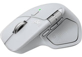 Logitech MX Master 4 for Mac – Wireless Performance Mouse, Haptic Feedback, MagSpeed Scroll (1,000 Lines/sec), 8K DPI Any‑Surface Tracking, Quiet Clicks, Actions Ring Shortcuts, USB‑C Fast Charging, 70‑Day Battery, White Silver