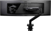 MAG MT201 - Premium Heavy Duty Single Monitor Stand Arm, Supports 17-49" Screens and 44 lbs, VESA Compatible, Adjustable Spring Assisted Mount, Clamp & Grommet, Quick Release Plate - Black