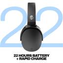 Skullcandy Hesh ANC Wireless Over-Ear Bluetooth Headphones, Active Noise Cancelling, Up to 22 Hrs Battery, Foldable Lightweight Design, Microphone for iPhone Android - True Black