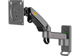 NB North Bayou TV Monitor Stand Holder Wall Mount Bracket Full Motion Articulating Swivel for 17-35" Monitors (Load Capacity from 6.6 to 26.4lbs) Double Extension F150