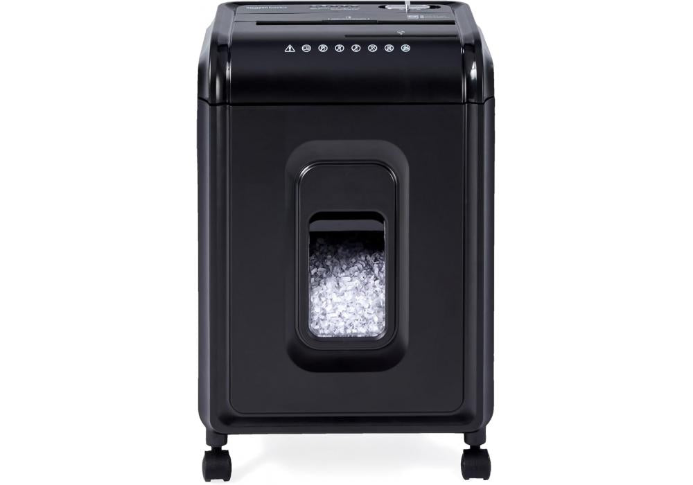 Amazon Basics 8 Sheet High Security Micro Cut Shredder with Pullout Basket, Black Amazon Basics 8 Sheet High Security Micro Cut Shredder with Pullout Basket, Black