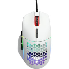 Glorious Gaming Model I RGB Wired Gaming Mouse 69g Superlight, 19K DPI w/ 2 Swappable Buttons, 9 Programmable Buttons, Side Thumb Rest - White | Glorious Model I White | - CompuMe