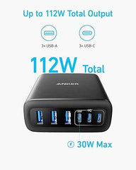 Anker Charger (112W, 6 Ports, GaN)
