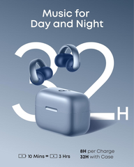 Anker Soundcore AeroClip Open-Ear Clip-On Wireless Earbuds – Blue