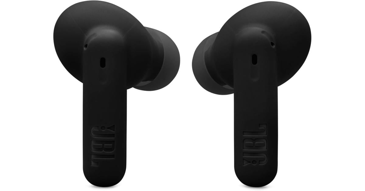 JBL Vibe Beam 2 - True Wireless Noise Cancelling Earbuds with JBL Pure Bass Sound & Smart Ambient technology, 4mics for crisp, clear calls, up to 40Hrs of Playback, IP54 Dust & Water resistant (Black)