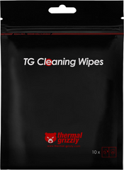 Thermal Grizzly Cleaning Wipes 10 Packs, Cleaning Cloths For Surfaces w/ Thermal Conductive Materials