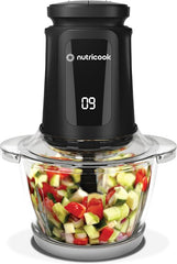 NC-CH1200 NutriCook Chopper, 500 Watts, 1.2 Liters, 4 Blades