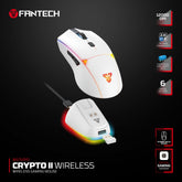 Fantech WG7V2RD CRYPTO II Wireless Gaming Mouse White
