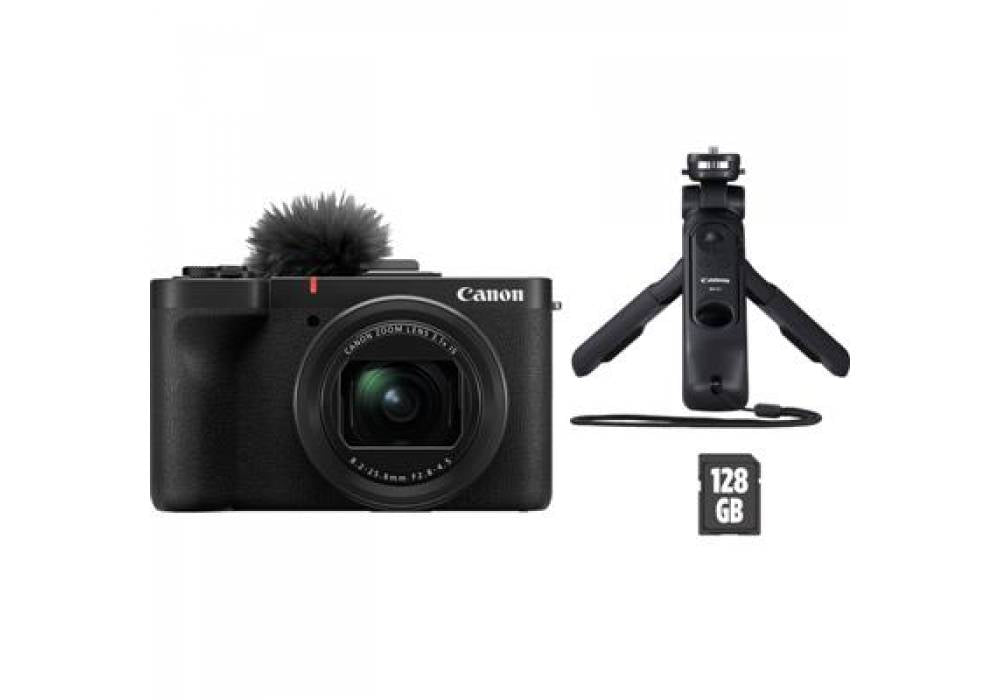 Canon PowerShot V1 Premium Vlogger Kit 1/4" Compact camera 22.3 MP CMOS 5760 x 3840 pixels Black Canon PowerShot V1 Premium Vlogger Kit 1/4" Compact camera 22.3 MP CMOS 5760 x 3840 pixels Black