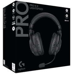 Logitech G PRO X 2 Lightspeed Wireless (Black) 7.1 Surround Gaming Headset, Tri Mode (Bluetooth/2.4GHz/3.5mm) Detachable Boom Mic, 50mm Graphene Drivers, DTS:X Headphone 2.0, Up To 50 Hours Battery, For PC, PS5, PS4 | G PRO X 2 Lightspeed Wireless Black |