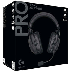 Logitech G PRO X 2 Lightspeed Wireless (Black) 7.1 Surround Gaming Headset, Tri Mode (Bluetooth/2.4GHz/3.5mm) Detachable Boom Mic, 50mm Graphene Drivers, DTS:X Headphone 2.0, Up To 50 Hours Battery, For PC, PS5, PS4 | G PRO X 2 Lightspeed Wireless Black |