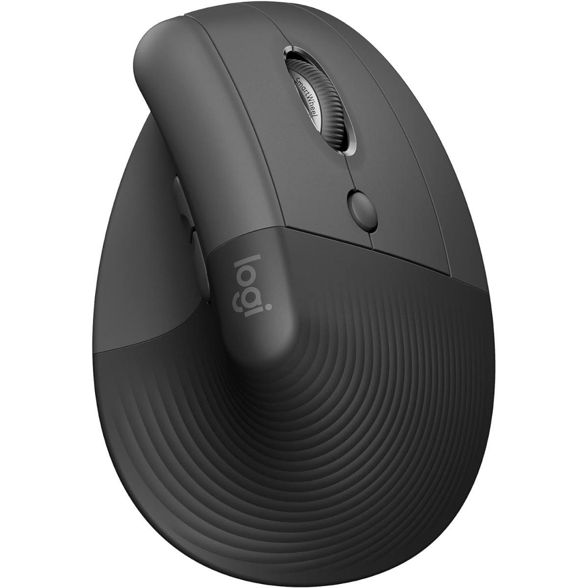 Logitech Lift Vertical Ergonomic Mouse Wireless, Bluetooth Quiet Clicks 4 Buttons for Windows/macos/ipados, Laptop, Black